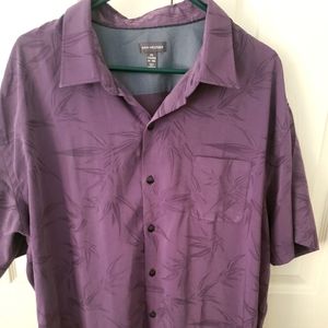 Men's Van Helsing XXL resortwear purple shirt